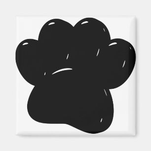 Shiny Hund Paw Skriv ut Teckning Magnet