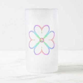 Shiny lucky four-leaf clover frostat ölglas