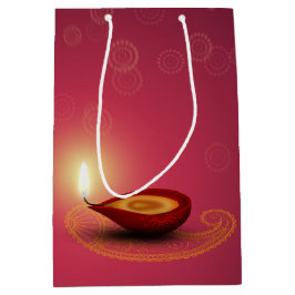 Shiny Lycklig Diwali Diya - Medium Gift Bag