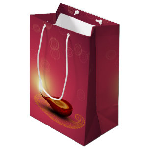 Shiny Lycklig Diwali Diya - Medium Gift Bag