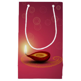 Shiny Lycklig Diwali Diya - Small Gift Bag