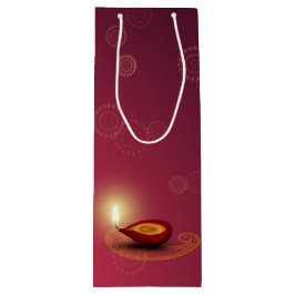 Shiny Lycklig Diwali Diya - Vin Gift Bag