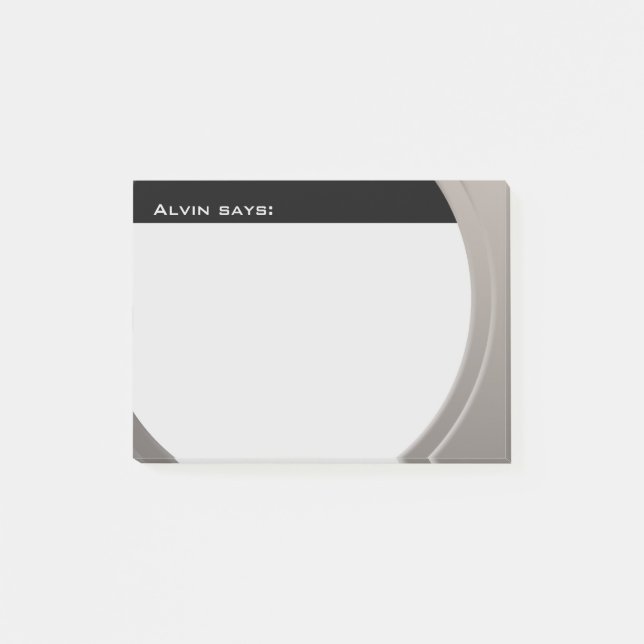 Shiny Metallic-Anpassade valfritt Text och Färg Post-it Block (Framsida)