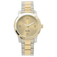 Shiny Metallic Guld | Romerska siffror | Monogram