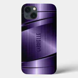 Shiny Metallic Mörk blått, borstat aluminiumutseen