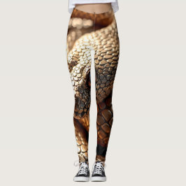 Shiny metallorakskinn struktur i brons leggings
