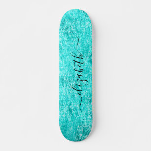 Shiny Mint Grönt Personlig Mini Skateboard Bräda 18,5 Cm