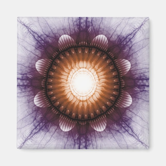 Shiny mystical Red violet ornamet Magnet (Framsidan)