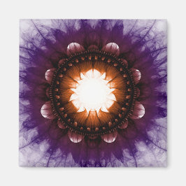 Shiny mystical symbolisk ornament magnet