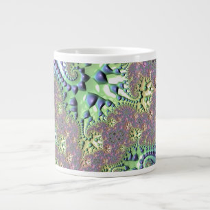 Shiny Rainbow Fractal Jumbo Mugg