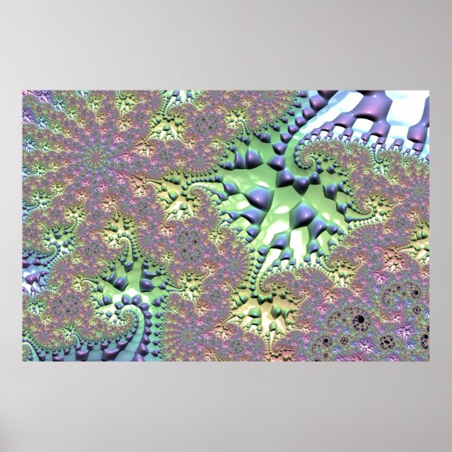 Shiny Rainbow Fractal Poster (Framsidan)