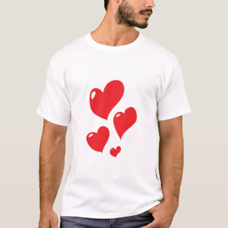 Shiny Red Heart Clipart T Shirt