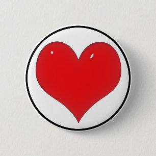 Shiny Red Heart Knapp