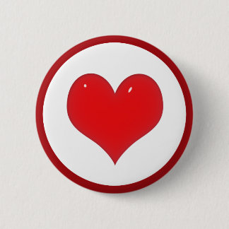 Shiny Red Heart (lägg till texten) Knapp
