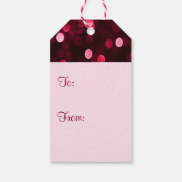 Shiny Red jul Ljus Bokeh God jul Presentetikett