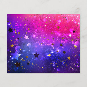 Shiny Rosa Blue Background Flygblad