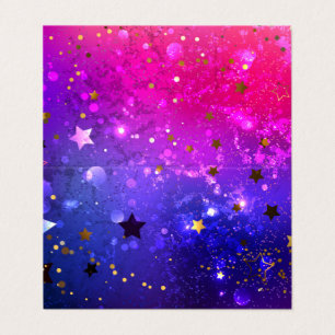 Shiny Rosa Blue Background Visitkort