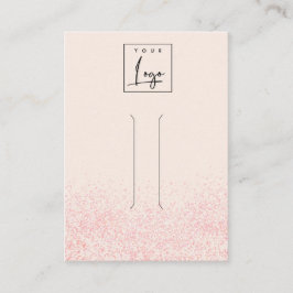 Shiny  Rosa Glitter Hair Clip Visning Visitkort