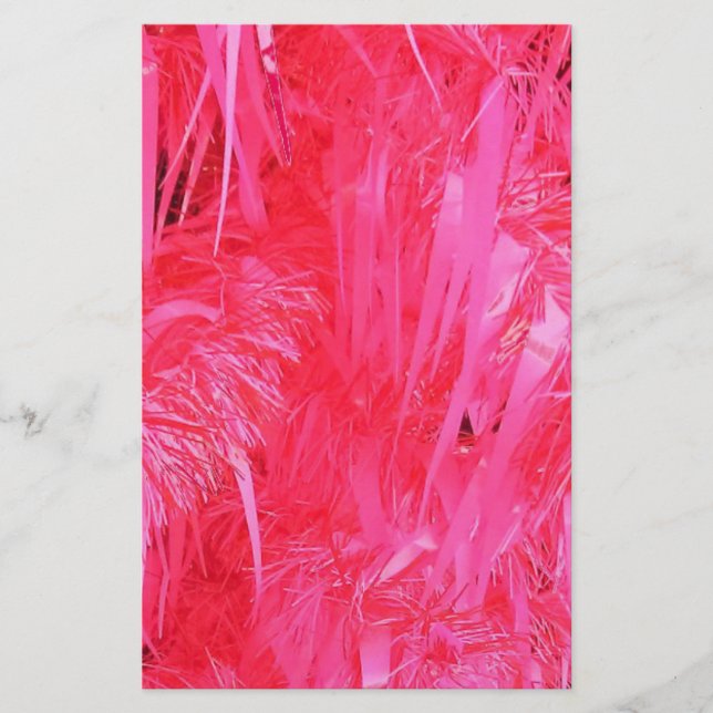 Shiny Rosa Julgran Brevpapper (Framsida)