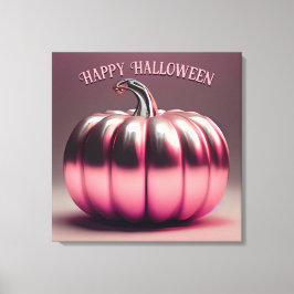 Shiny Rosa Pumpkin Canvastryck