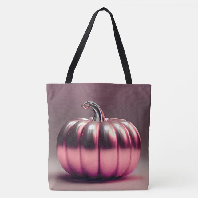 Shiny Rosa Pumpkin Tygkasse (Framsida)