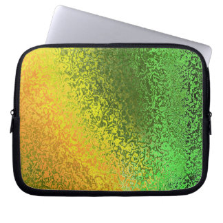 Shiny Shades of Grönt & Gult Laptop Fodral