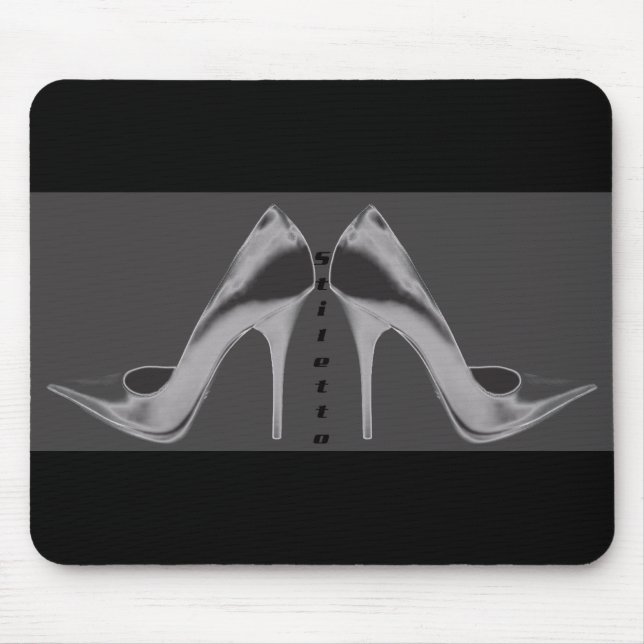 Shiny Silver Stiletto Art Musmatta (Framsidan)