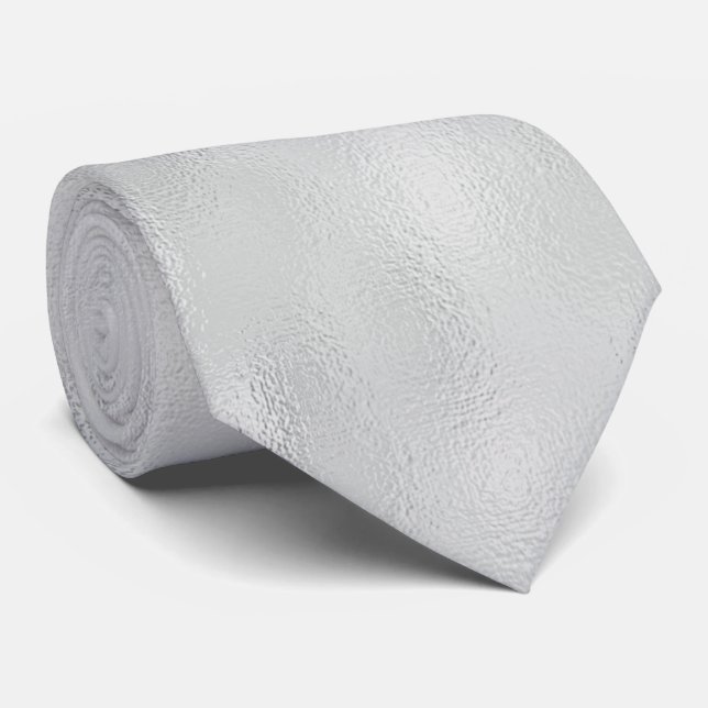Shiny Silvery White Foil Mönster Slips (Rullad)