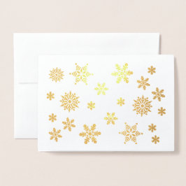 Shiny Snöflingor Låt det snöa Lägg till bild, ditt Folierat Kort