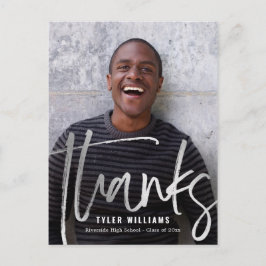 Shiny Strokes Modern Studenten Tack Vykort