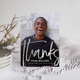 Shiny Strokes Modern Studenten Tack Vykort