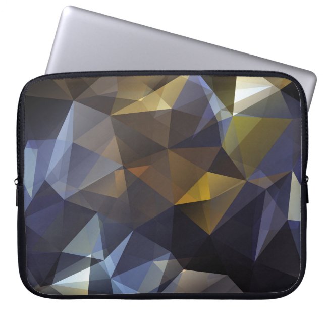 Shiny triangle vintage, diamant struktur. laptop fodral (Framsidan)