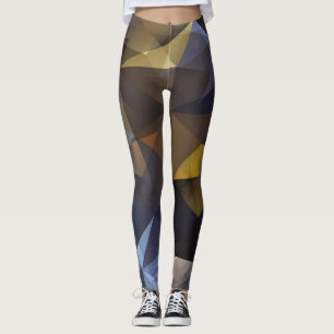 Shiny triangle vintage, diamant struktur. leggings