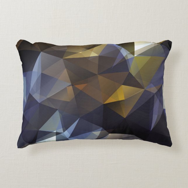 Shiny triangle vintage, diamant struktur. prydnadskudde (Framsidan)