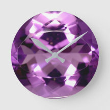 Shiny violet Amethyst gem februari födelsesten