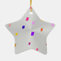 Shiny White Star > Patternt Julafton Ornaments