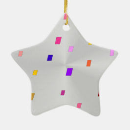 Shiny White Star > Patternt Julafton Ornaments Julgransprydnad Keramik