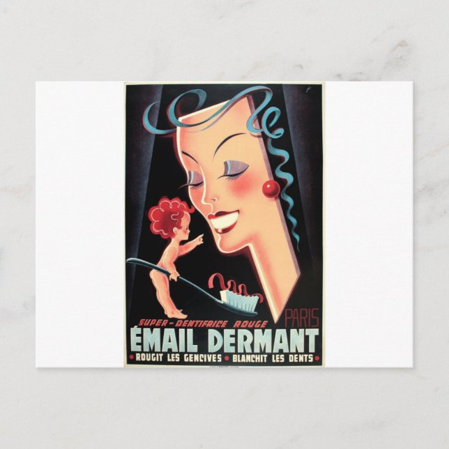 Shiny White Teeth Vykort (Framsida)