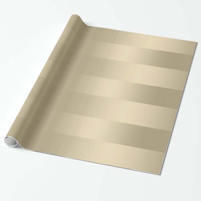 Shinylight tones faux guld rand mönster presentpapper (Utrullad)