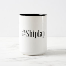 #Shiplapkaffemuggen Två-Tonad Mugg