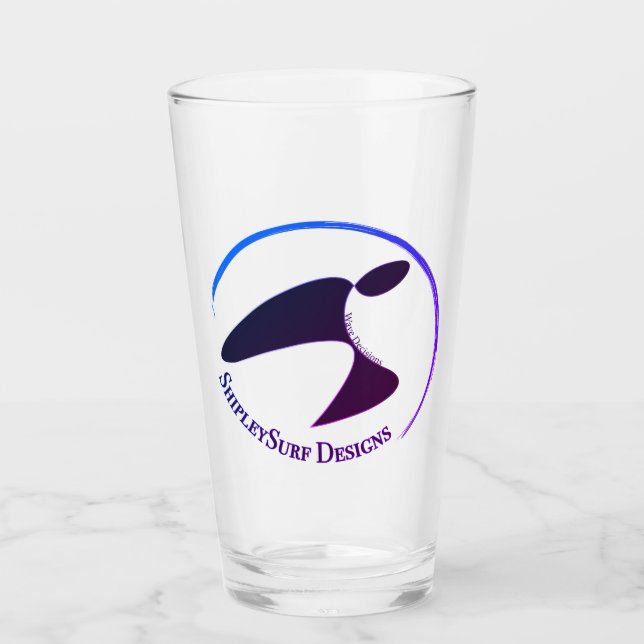 ShipleySurf Surfers Beer Glass Glaskopp (Framsida)