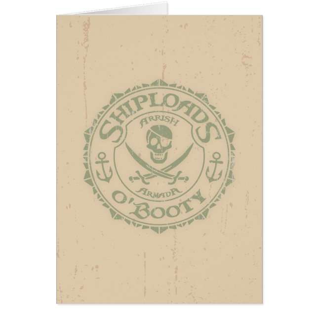 Shiploads O'Booty Hälsningskort (Framsidan)