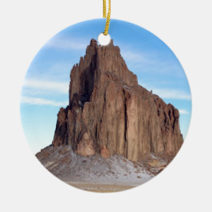 Shiprock Mountain, New mexico Julgransprydnad Keramik