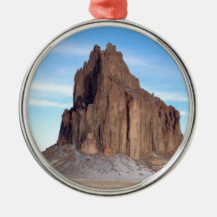 Shiprock Mountain, New mexico Julgransprydnad Metall