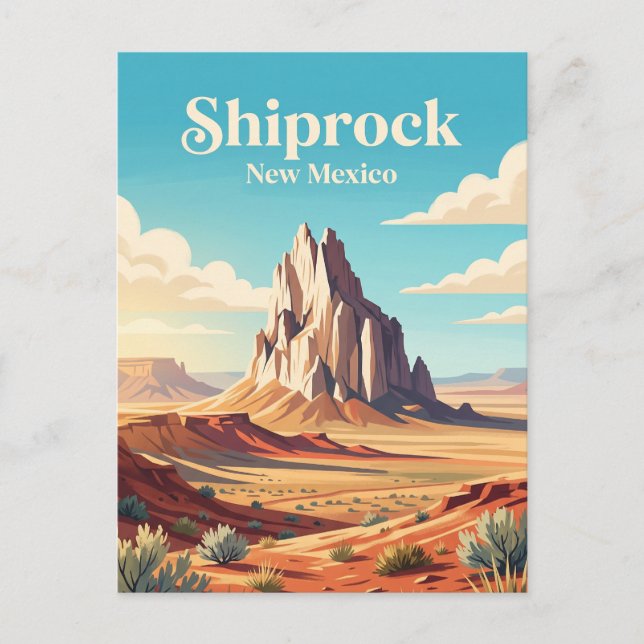 Shiprock, New Mexico Vykort (Framsida)