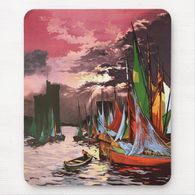 Ships in the Port of La Rochelle Art Musmatta (Framsidan)