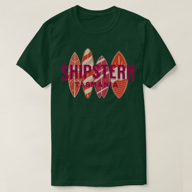 Shipstern Tasmania Australia Big Wave Surfing Surf T Shirt (Design framsida)