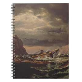 Shipwreck on the Norwegian Coast by Johan Dahl  Anteckningsbok