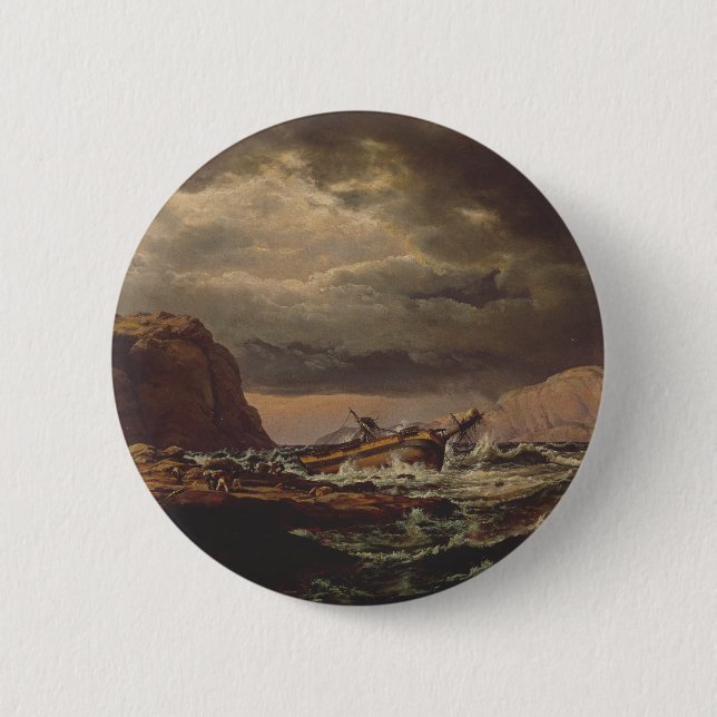 Shipwreck on the Norwegian Coast by Johan Dahl  Knapp (Framsida)