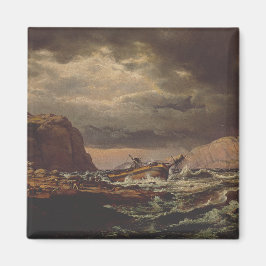 Shipwreck on the Norwegian Coast by Johan Dahl  Magnet